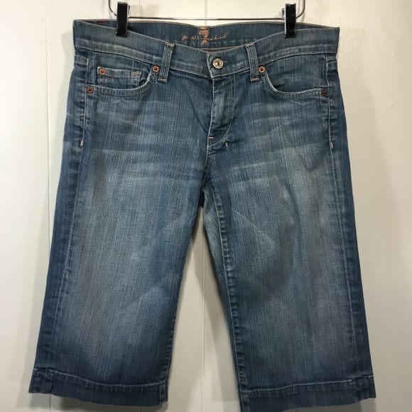 7 For All Mankind dojo Bermuda shorts size 28 - Picture 6 of 6